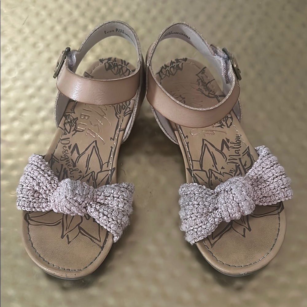 Blowfish Malibu Kids Sandals with Bow Accent